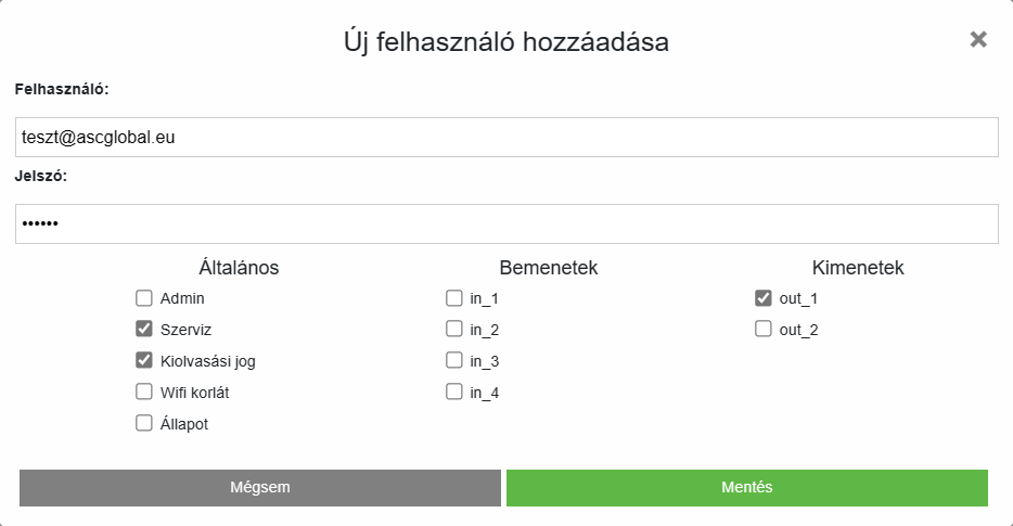 EniCom a Cloudban - Új felhasználó hozzáadása