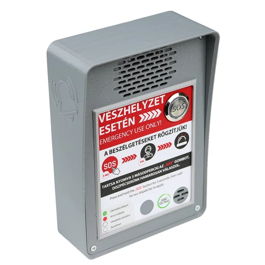 InterCom_GSM_Emergency_caller_falra_szerelhető