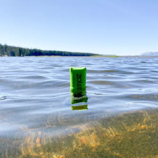 Zoleo Float in the water