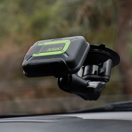 ZOLEO Unicersal mount kit in the car