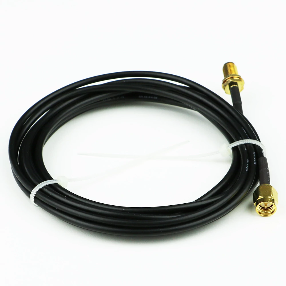 Alda PQ Cavo Prolunga Antenna 5 Metri RG174 - Connettori SMA Maschio A SMA Femmina, Prodotto In UE - 3